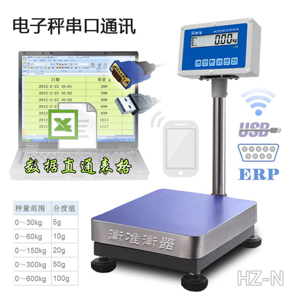 串口通讯电子秤连接电脑Win7自动保存